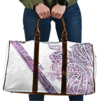 Mawhero Paua shell Kowhaiwhai Taniko Personalised Travel Bag Taniwha Maori Tribal Style