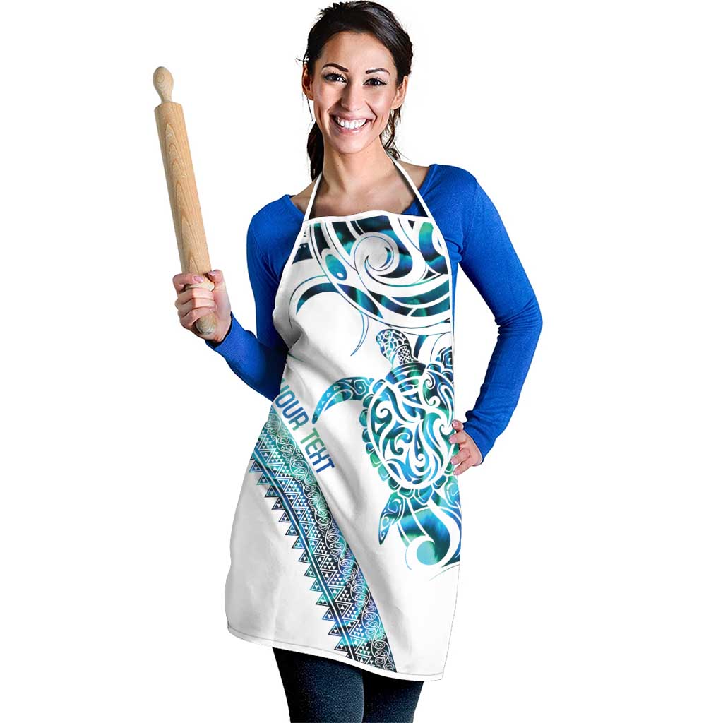 Kahui Whetu Paua shell Kowhaiwhai Taniko Personalised Apron Turtle Tattoo Maori Tribal Style