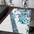Kahui Whetu Paua shell Kowhaiwhai Taniko Personalised Area Rug Turtle Tattoo Maori Tribal Style