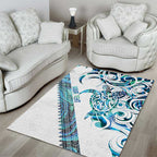 Kahui Whetu Paua shell Kowhaiwhai Taniko Personalised Area Rug Turtle Tattoo Maori Tribal Style