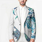 Kahui Whetu Paua shell Kowhaiwhai Taniko Personalised Blazer Turtle Tattoo Maori Tribal Style