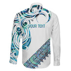 Kahui Whetu Paua shell Kowhaiwhai Taniko Personalised Family Matching Mermaid Dress and Hawaiian Shirt Turtle Tattoo Maori Tribal Style