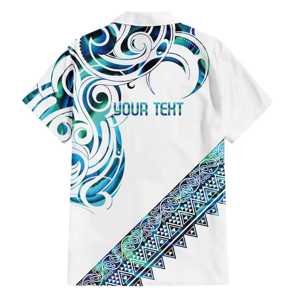 Kahui Whetu Paua shell Kowhaiwhai Taniko Personalised Family Matching Short Sleeve Bodycon Dress and Hawaiian Shirt Turtle Tattoo Maori Tribal Style