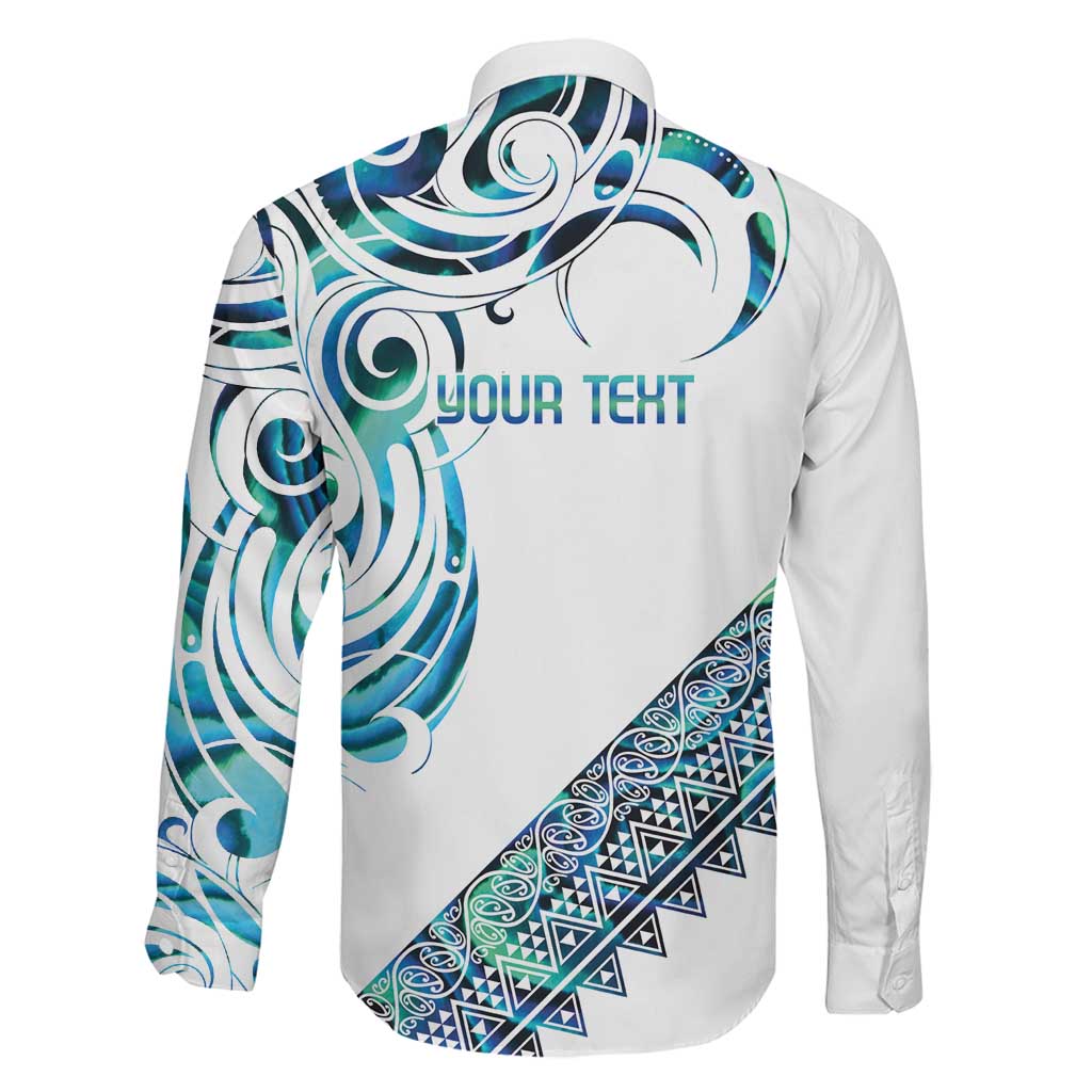 Kahui Whetu Paua shell Kowhaiwhai Taniko Personalised Family Matching Short Sleeve Bodycon Dress and Hawaiian Shirt Turtle Tattoo Maori Tribal Style