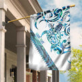 Kahui Whetu Paua shell Kowhaiwhai Taniko Personalised Garden Flag Turtle Tattoo Maori Tribal Style