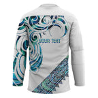 Kahui Whetu Paua shell Kowhaiwhai Taniko Personalised Hockey Jersey Turtle Tattoo Maori Tribal Style