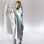 Kahui Whetu Paua shell Kowhaiwhai Taniko Personalised Hooded Blanket Turtle Tattoo Maori Tribal Style