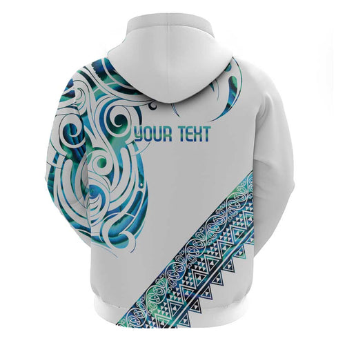 Kahui Whetu Paua shell Kowhaiwhai Taniko Personalised Hoodie Turtle Tattoo Maori Tribal Style