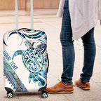 Kahui Whetu Paua shell Kowhaiwhai Taniko Personalised Luggage Cover Turtle Tattoo Maori Tribal Style