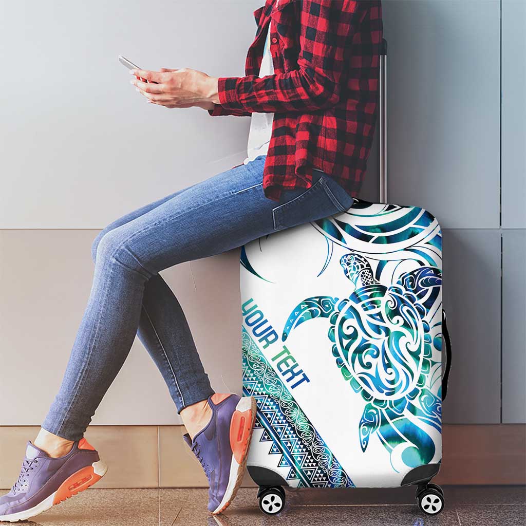 Kahui Whetu Paua shell Kowhaiwhai Taniko Personalised Luggage Cover Turtle Tattoo Maori Tribal Style