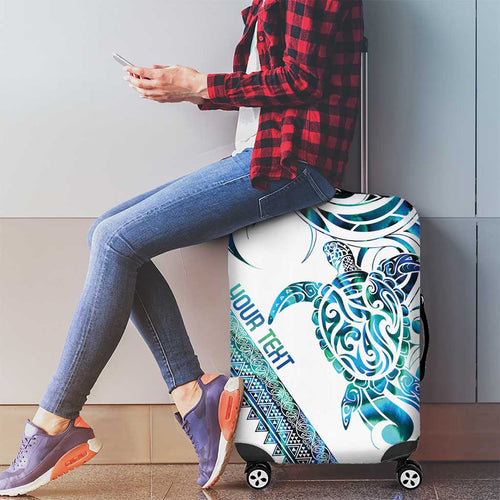 Kahui Whetu Paua shell Kowhaiwhai Taniko Personalised Luggage Cover Turtle Tattoo Maori Tribal Style