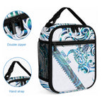 Kahui Whetu Paua shell Kowhaiwhai Taniko Personalised Lunch Bag Turtle Tattoo Maori Tribal Style