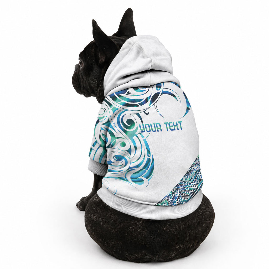 Kahui Whetu Paua shell Kowhaiwhai Taniko Personalised Pet Hoodie Turtle Tattoo Maori Tribal Style