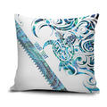 Kahui Whetu Paua shell Kowhaiwhai Taniko Personalised Pillow Cover Turtle Tattoo Maori Tribal Style