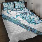Kahui Whetu Paua shell Kowhaiwhai Taniko Personalised Quilt Bed Set Turtle Tattoo Maori Tribal Style