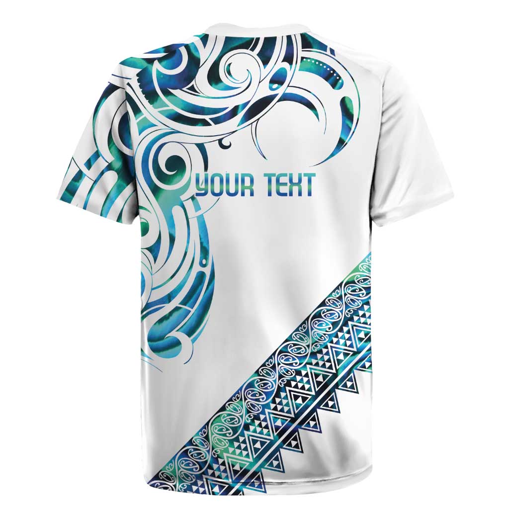 Kahui Whetu Paua shell Kowhaiwhai Taniko Personalised Rugby Jersey Turtle Tattoo Maori Tribal Style