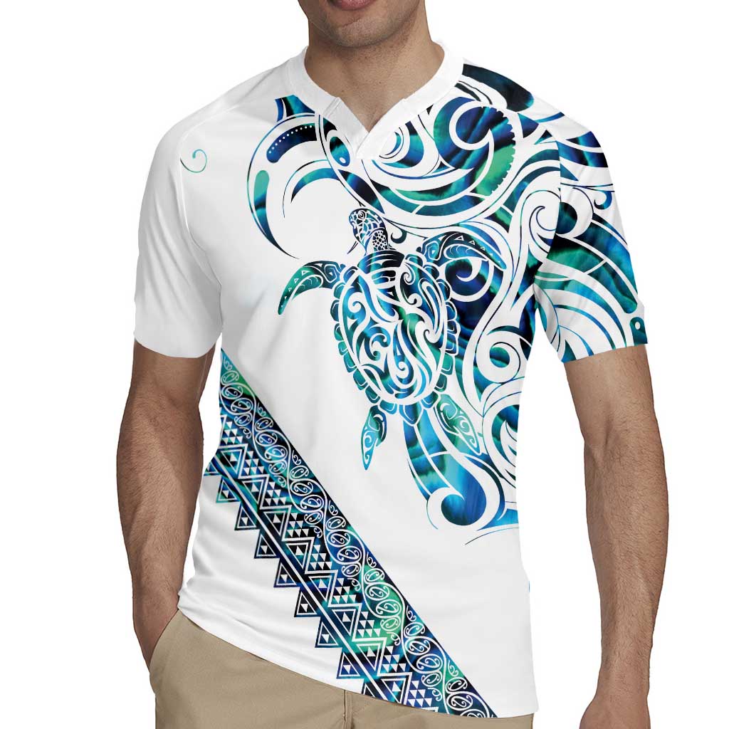 Kahui Whetu Paua shell Kowhaiwhai Taniko Personalised Rugby Jersey Turtle Tattoo Maori Tribal Style