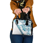 Kahui Whetu Paua shell Kowhaiwhai Taniko Personalised Shoulder Handbag Turtle Tattoo Maori Tribal Style