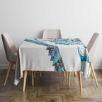 Kahui Whetu Paua shell Kowhaiwhai Taniko Personalised Tablecloth Turtle Tattoo Maori Tribal Style