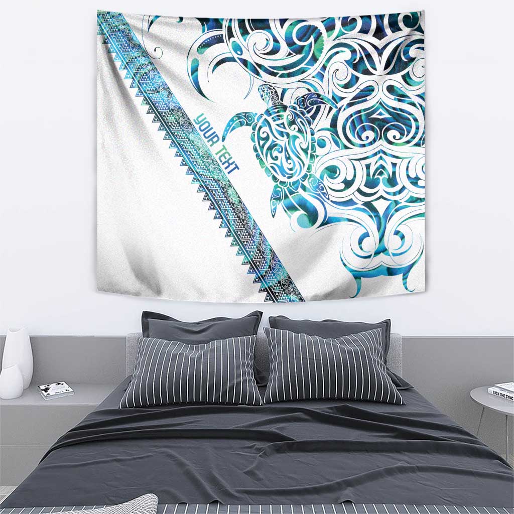 Kahui Whetu Paua shell Kowhaiwhai Taniko Personalised Tapestry Turtle Tattoo Maori Tribal Style