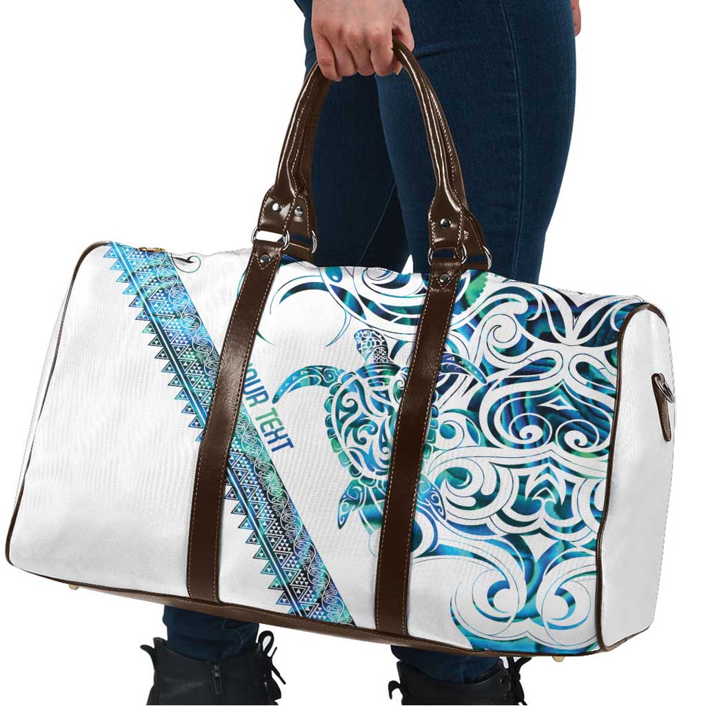 Kahui Whetu Paua shell Kowhaiwhai Taniko Personalised Travel Bag Turtle Tattoo Maori Tribal Style