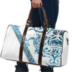 Kahui Whetu Paua shell Kowhaiwhai Taniko Personalised Travel Bag Turtle Tattoo Maori Tribal Style