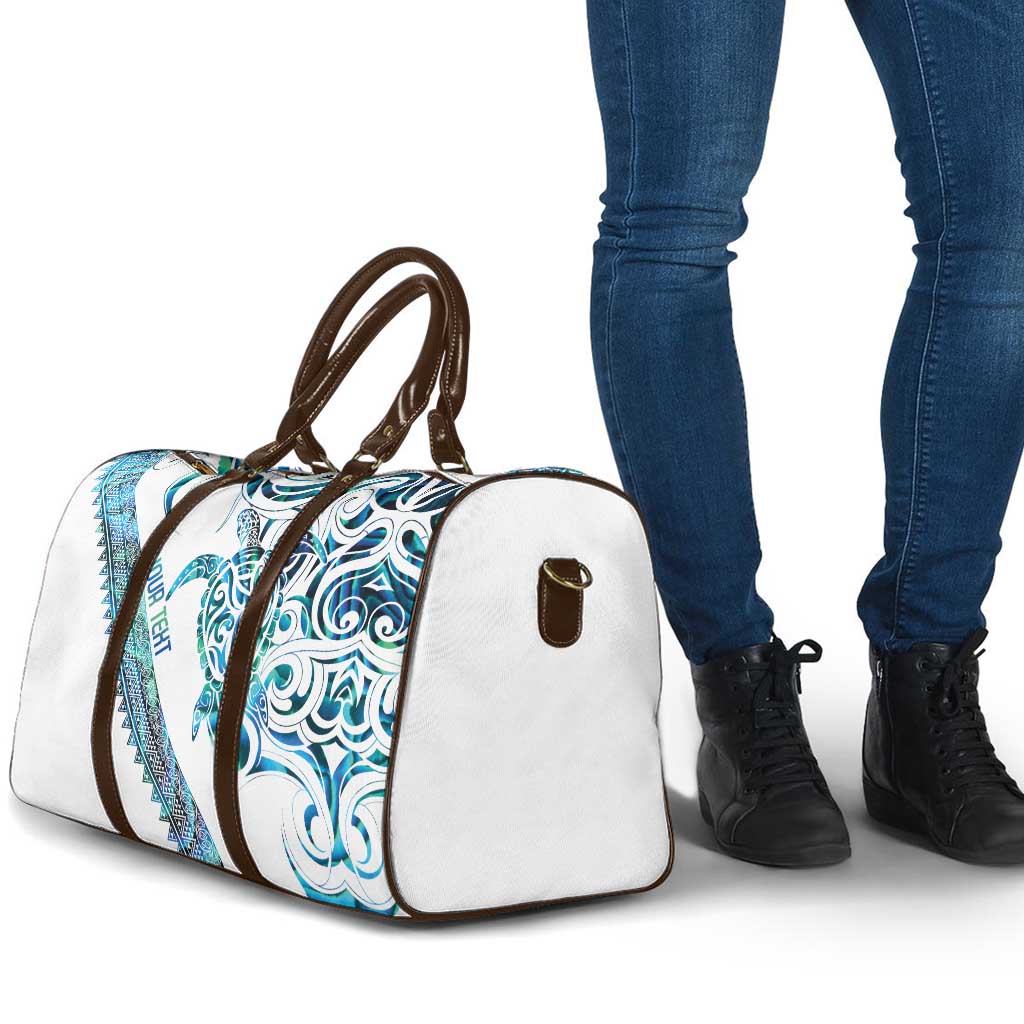 Kahui Whetu Paua shell Kowhaiwhai Taniko Personalised Travel Bag Turtle Tattoo Maori Tribal Style