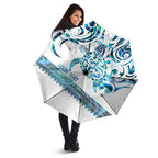 Kahui Whetu Paua shell Kowhaiwhai Taniko Personalised Umbrella Turtle Tattoo Maori Tribal Style