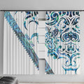 Kahui Whetu Paua shell Kowhaiwhai Taniko Personalised Window Curtain Turtle Tattoo Maori Tribal Style