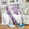 Mawhero Paua shell Kowhaiwhai Taniko Personalised Blanket Turtle Tattoo Maori Tribal Style