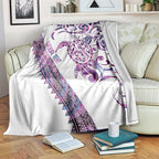 Mawhero Paua shell Kowhaiwhai Taniko Personalised Blanket Turtle Tattoo Maori Tribal Style