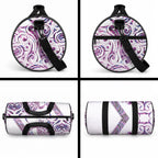 Mawhero Paua shell Kowhaiwhai Taniko Personalised Duffle Bag Turtle Tattoo Maori Tribal Style