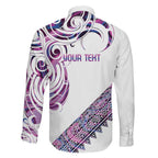 Mawhero Paua shell Kowhaiwhai Taniko Personalised Family Matching Tank Maxi Dress and Hawaiian Shirt Turtle Tattoo Maori Tribal Style