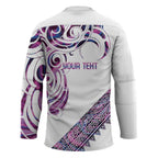 Mawhero Paua shell Kowhaiwhai Taniko Personalised Hockey Jersey Turtle Tattoo Maori Tribal Style