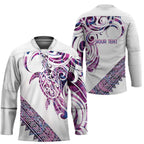 Mawhero Paua shell Kowhaiwhai Taniko Personalised Hockey Jersey Turtle Tattoo Maori Tribal Style