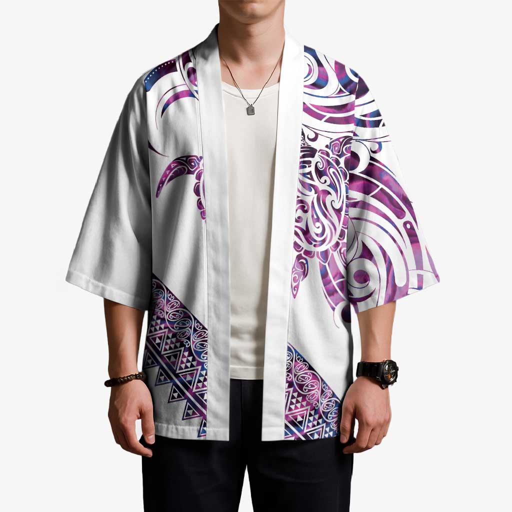 Mawhero Paua shell Kowhaiwhai Taniko Personalised Kimono Turtle Tattoo Maori Tribal Style