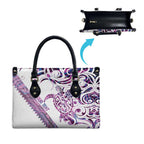 Mawhero Paua shell Kowhaiwhai Taniko Personalised Leather Bag Turtle Tattoo Maori Tribal Style