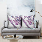 Mawhero Paua shell Kowhaiwhai Taniko Personalised Pillow Cover Turtle Tattoo Maori Tribal Style