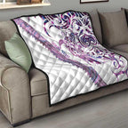 Mawhero Paua shell Kowhaiwhai Taniko Personalised Quilt Turtle Tattoo Maori Tribal Style