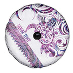 Mawhero Paua shell Kowhaiwhai Taniko Personalised Spare Tire Cover Turtle Tattoo Maori Tribal Style
