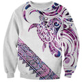 Mawhero Paua shell Kowhaiwhai Taniko Personalised Sweatshirt Turtle Tattoo Maori Tribal Style