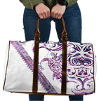 Mawhero Paua shell Kowhaiwhai Taniko Personalised Travel Bag Turtle Tattoo Maori Tribal Style