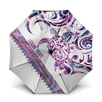 Mawhero Paua shell Kowhaiwhai Taniko Personalised Umbrella Turtle Tattoo Maori Tribal Style