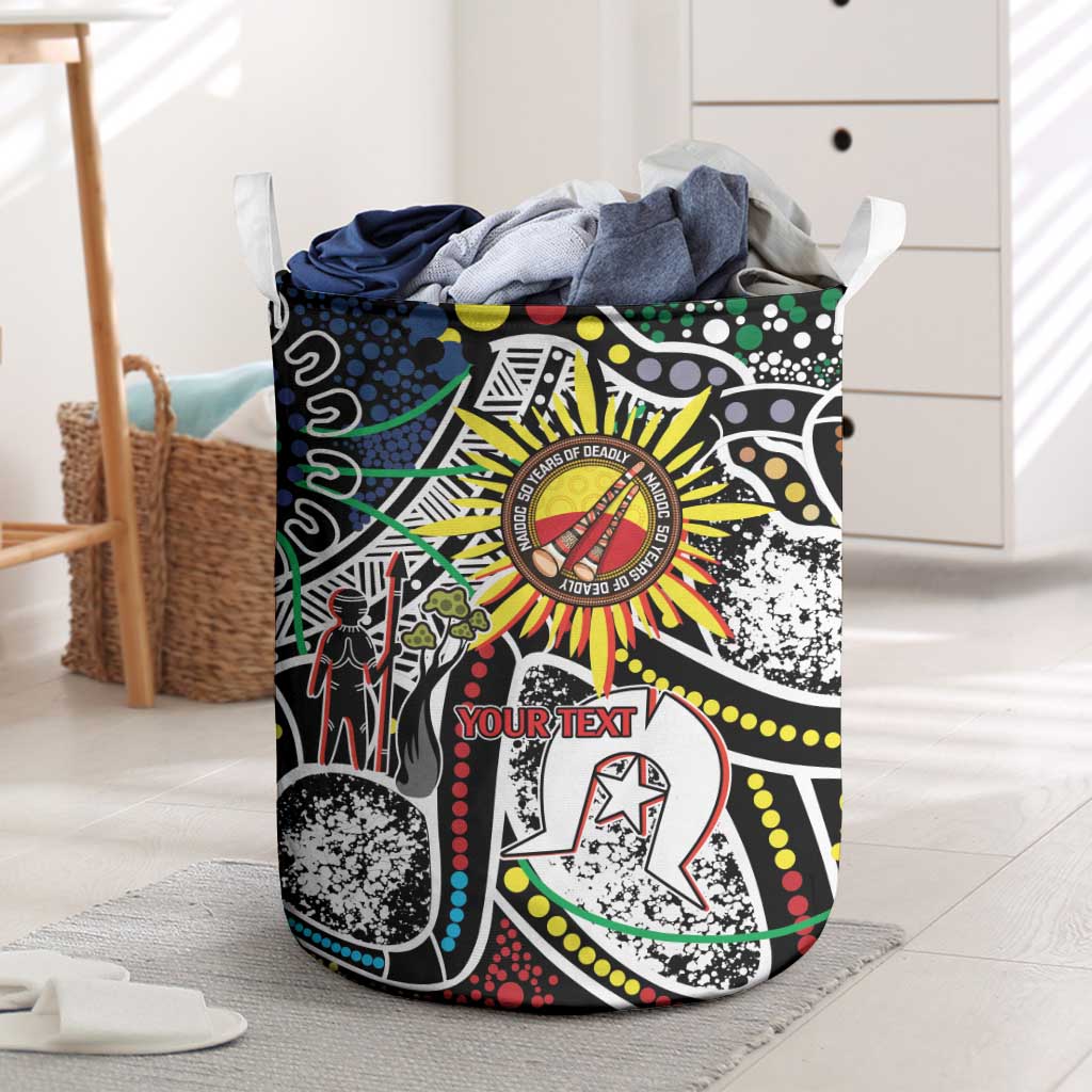 NAIDOC 50 Years of Deadly Personalised Laundry Basket Aboriginal Dot Art