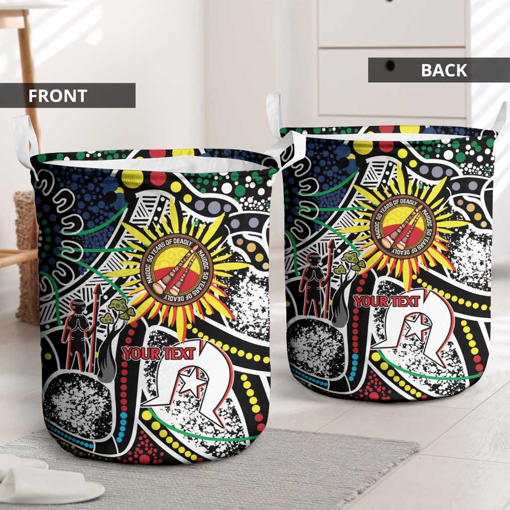 NAIDOC 50 Years of Deadly Personalised Laundry Basket Aboriginal Dot Art