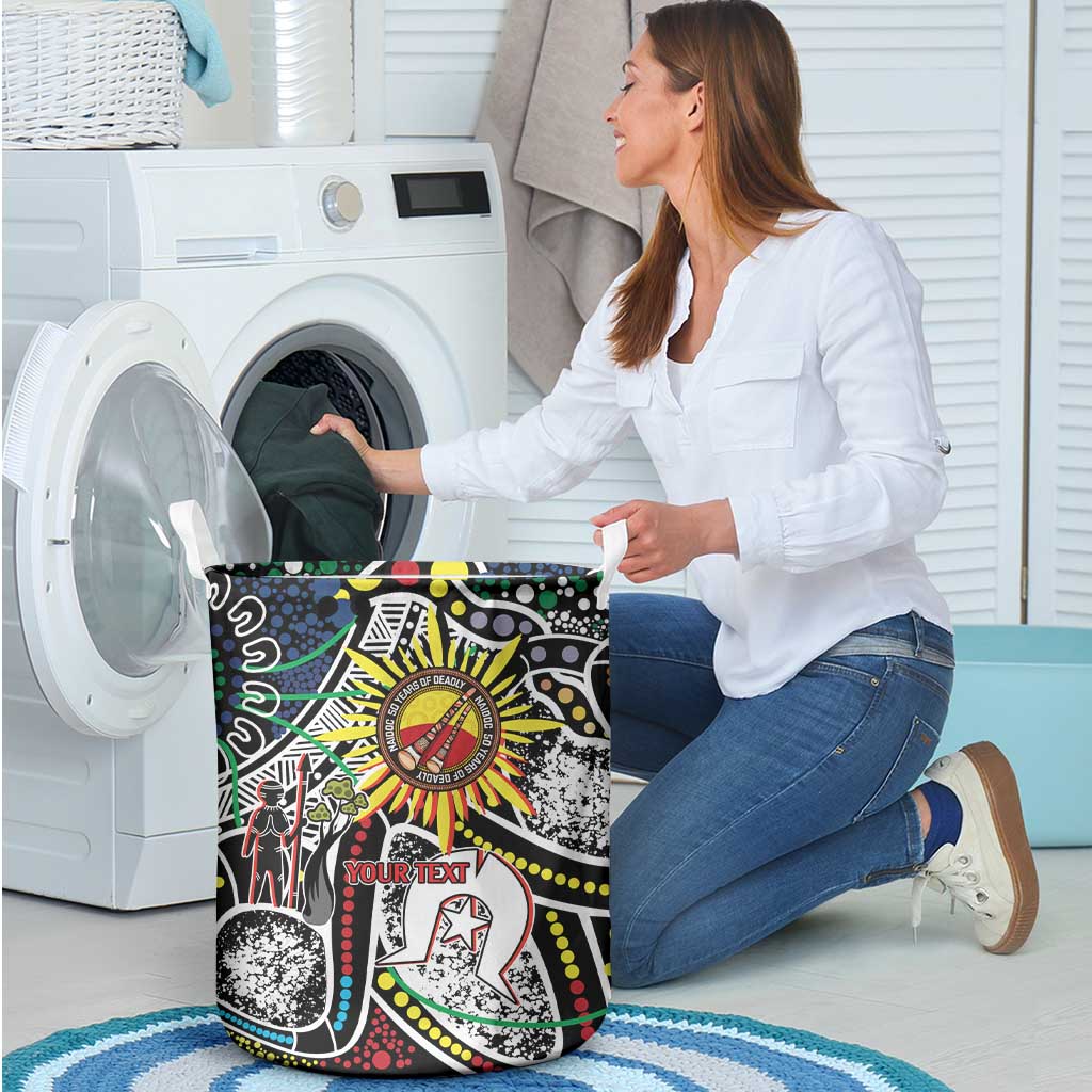 NAIDOC 50 Years of Deadly Personalised Laundry Basket Aboriginal Dot Art