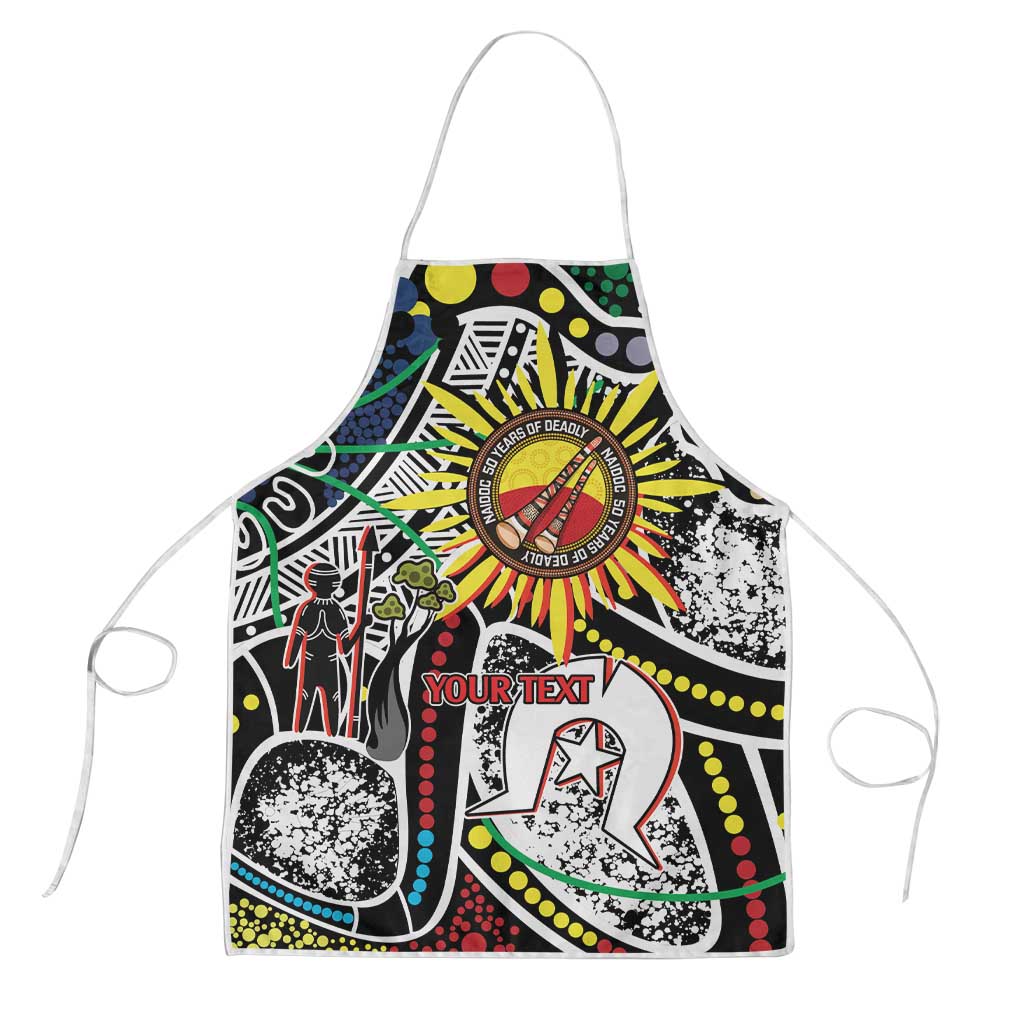 NAIDOC 50 Years of Deadly Personalised Apron Aboriginal Dot Art