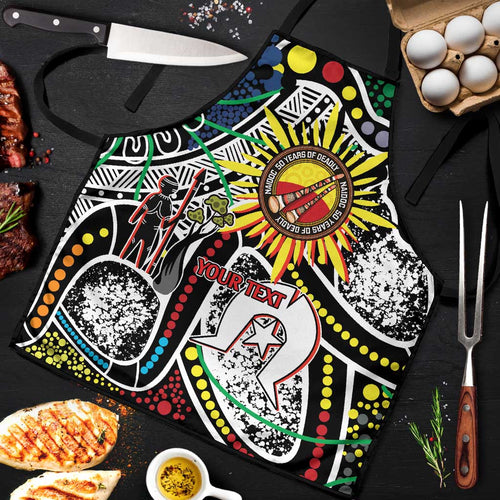 NAIDOC 50 Years of Deadly Personalised Apron Aboriginal Dot Art