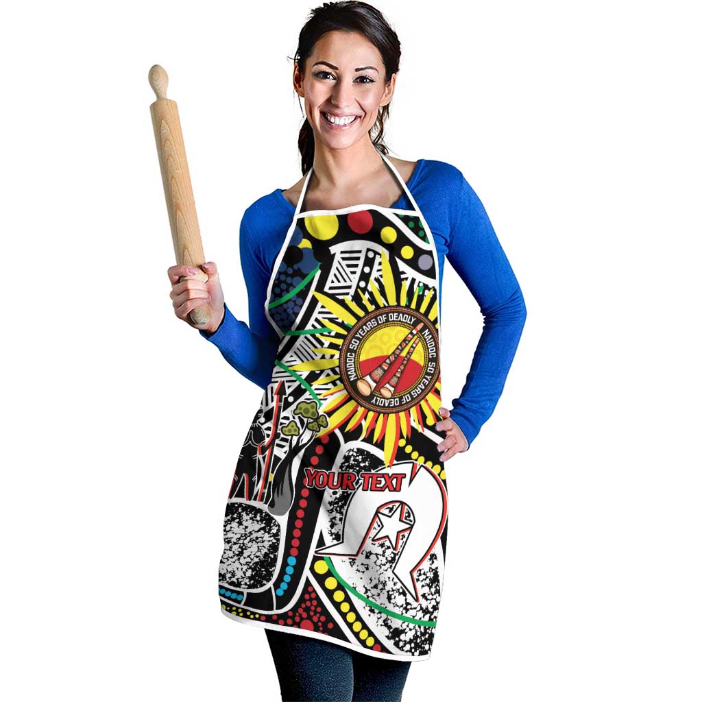 NAIDOC 50 Years of Deadly Personalised Apron Aboriginal Dot Art