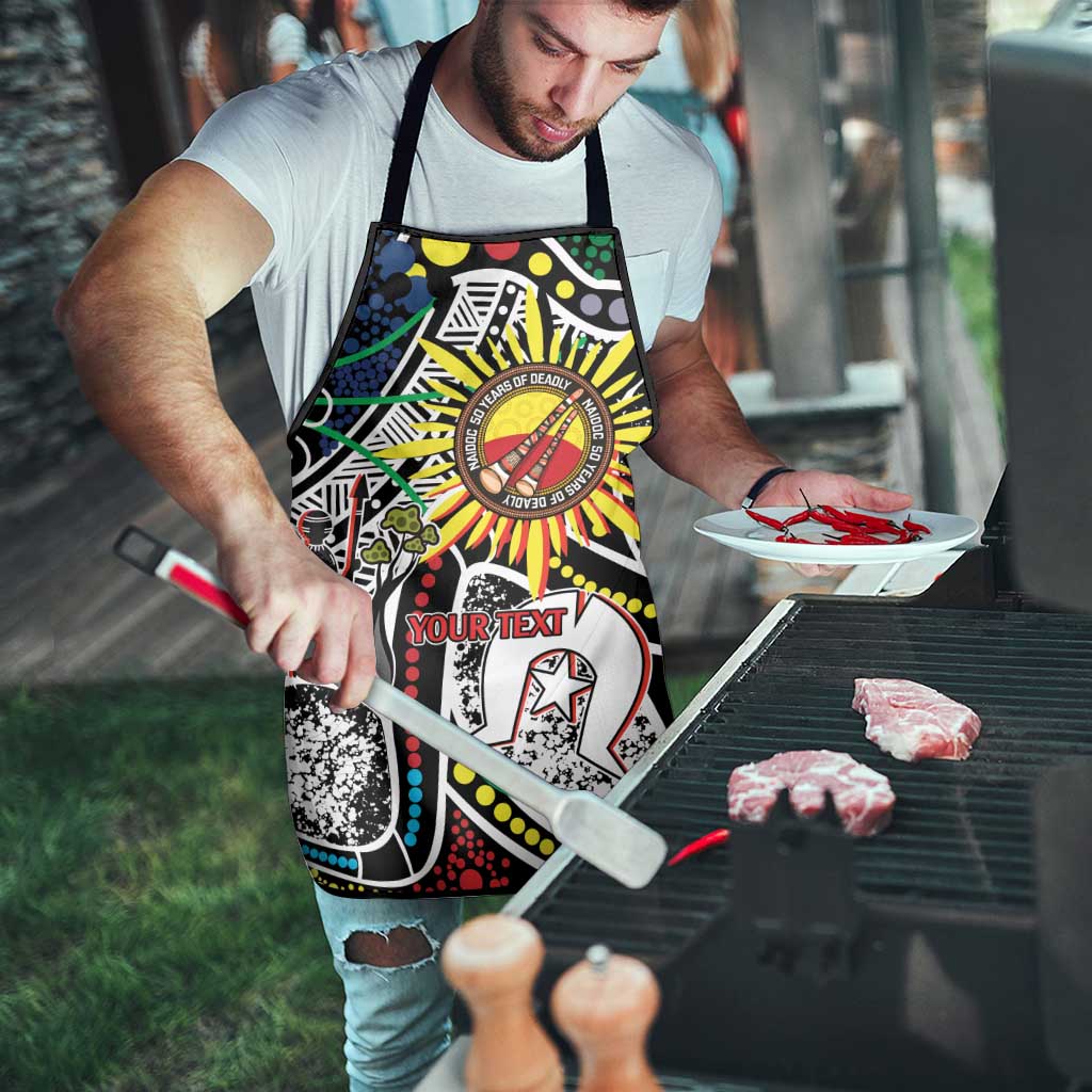 NAIDOC 50 Years of Deadly Personalised Apron Aboriginal Dot Art